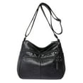 thumbnail image 1 of Faraee Purses for Women Leather Shoulder Hobo Bag Ladies Crossbody Handbags Pocketbook Black, 1 of 4