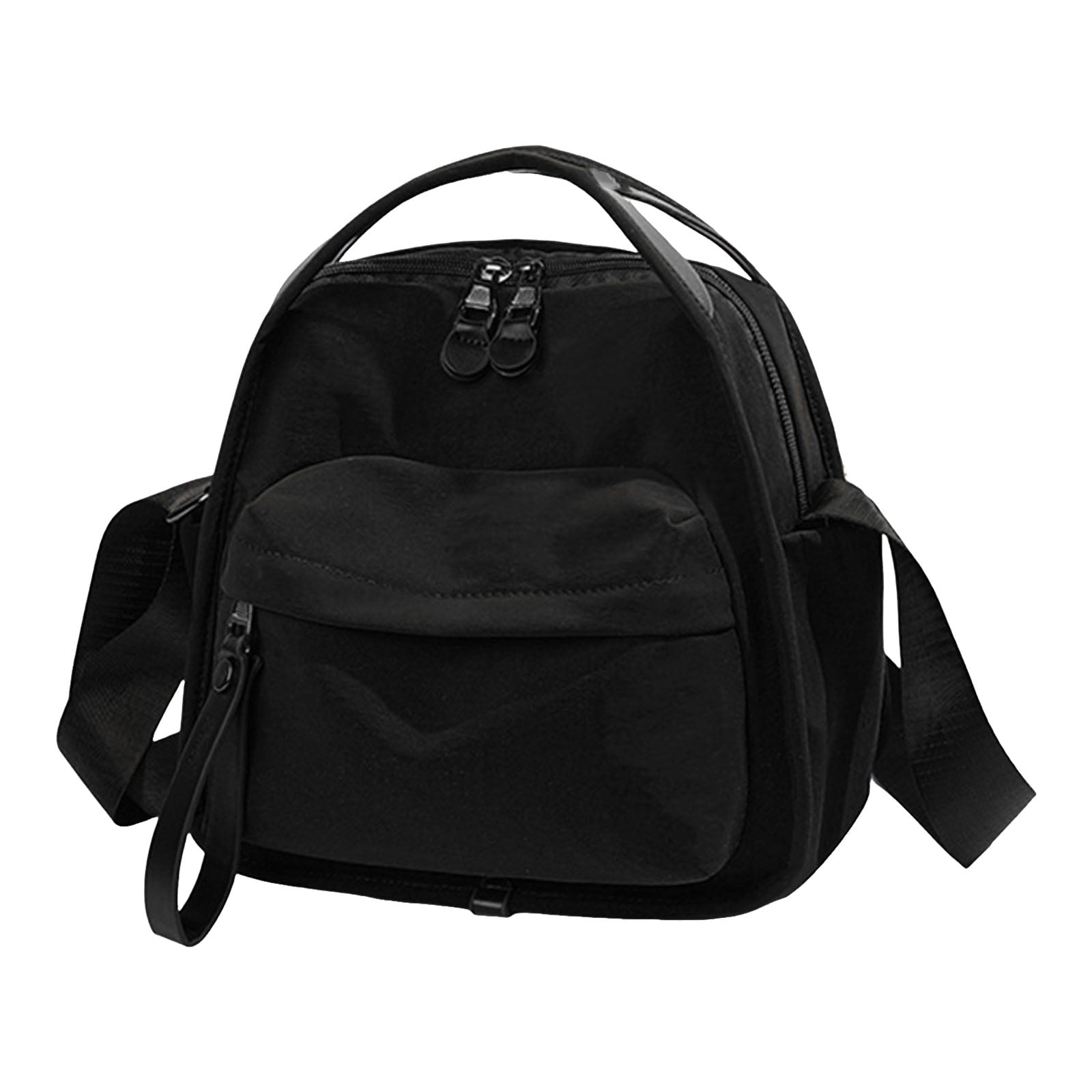 Faraee Shoulder Bag for Women Small Crossbody Top Handle Handbag Zipper Pockets Casual Tote Purse for Work Travel Black