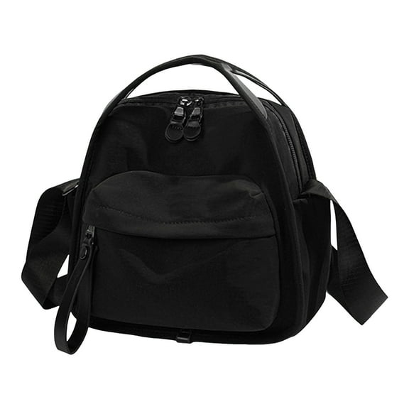 Faraee Shoulder Bag for Women Small Crossbody Top Handle Handbag Zipper Pockets Casual Tote Purse for Work Travel Black
