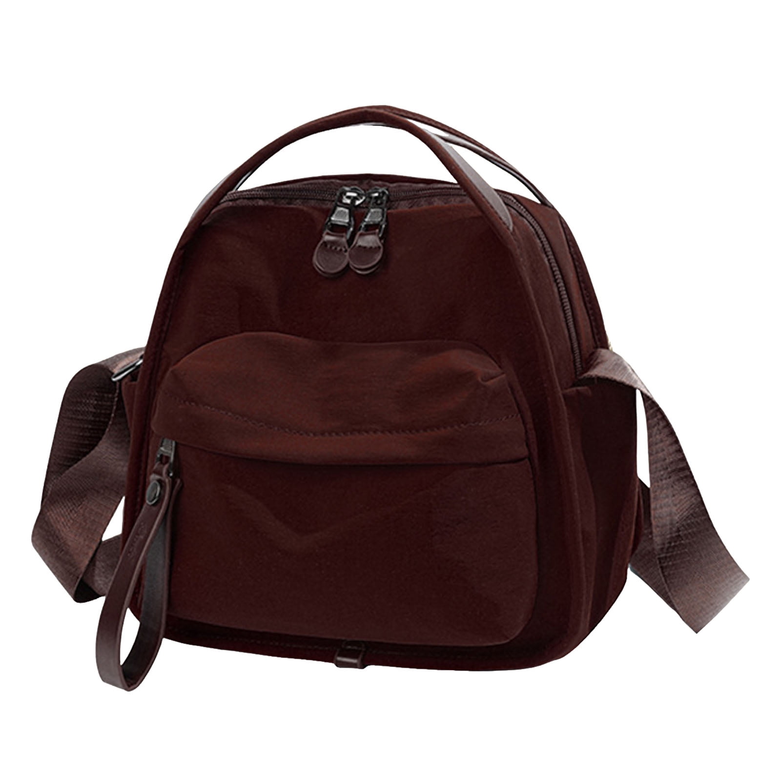 Faraee Shoulder Bag for Women Small Crossbody Top Handle Handbag Zipper Pockets Casual Tote Purse for Work Travel Brown