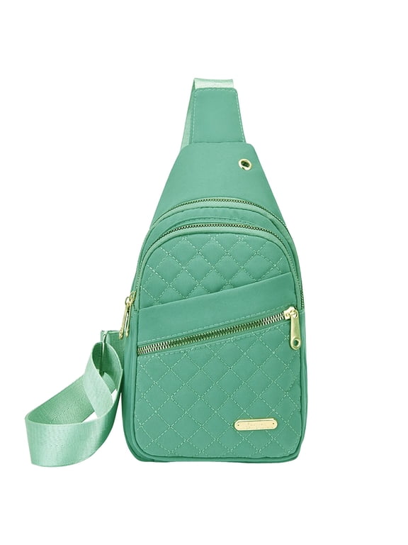Small Sling Bag for Women Nylon Crossbody Chest Backpack Travel Casual Daily Fanny Pack