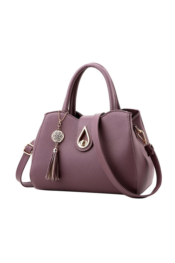 Small Top Handle Satchel for Women Vintage Crossbody Tote Shoulder Bag Ladies Leather Purse and Handbag