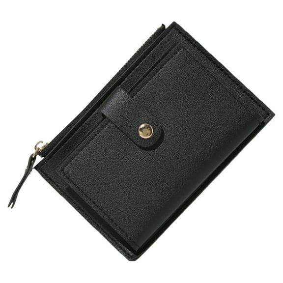 Faraee Small Wallet Women RFID Blocking Leather Bifold Compact Card Holder with Zipper Coin Pocket