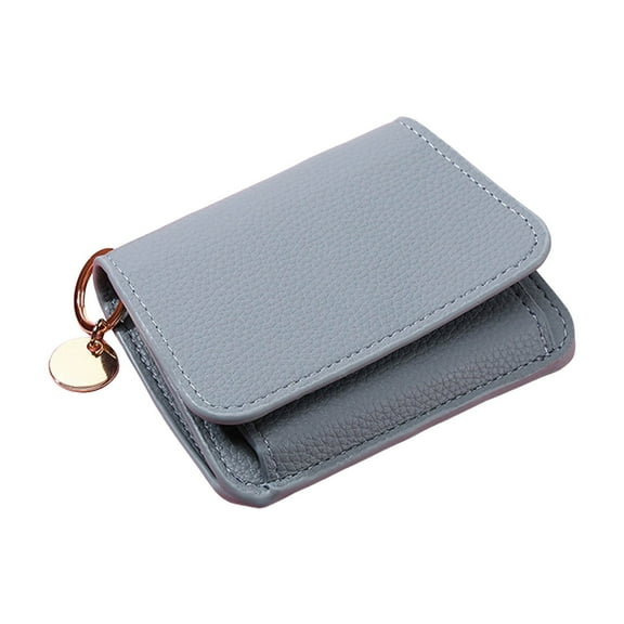 Faraee Small Wallet for Women Leather Bifold Compact RFID Blocking Pocket Mini Purse with ID Window