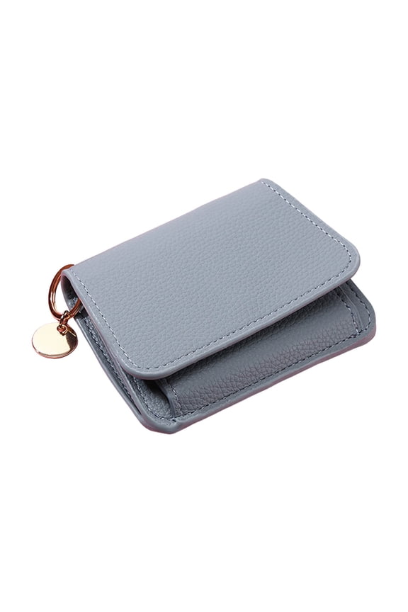 Small Wallet for Women Leather Bifold Compact RFID Blocking Pocket Mini Purse with ID Window