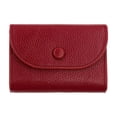 thumbnail image 1 of Faraee Small Wallet for Women RFID Blocking Leather Card Case Bifold Purse with Zipper Pocket Red, 1 of 5