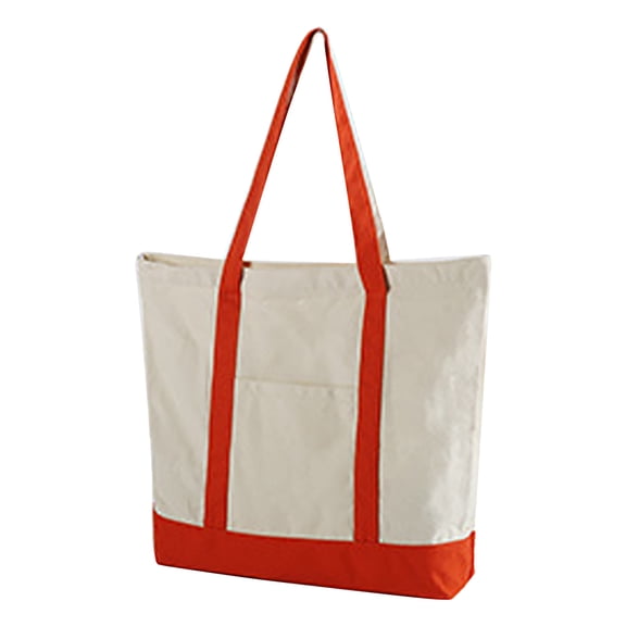 Faraee Stylish Canvas Tote Bag Reusable Grocery Shopping Handbag Large Capacity Picnic Rucksack