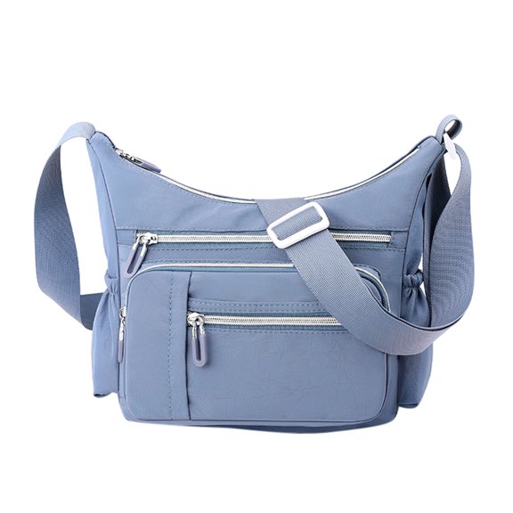 Faraee Tote Bag for Women Shoulder Handbag with Multiple Pockets Travel Work Crossbody Purse Blue