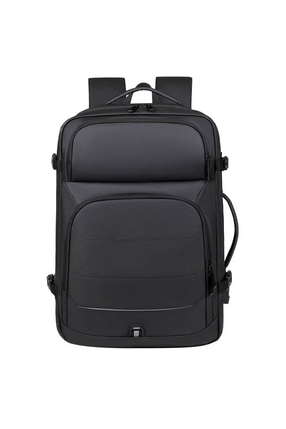 Travel Backpack for Women Men Extra Large Laptop College Work Bag with USB Charging Port Black