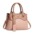 thumbnail image 1 of Faraee Women Handbag and Purse Leather Top Handle Satchel Shoulder Tote Bag for Travel Work Pink, 1 of 4