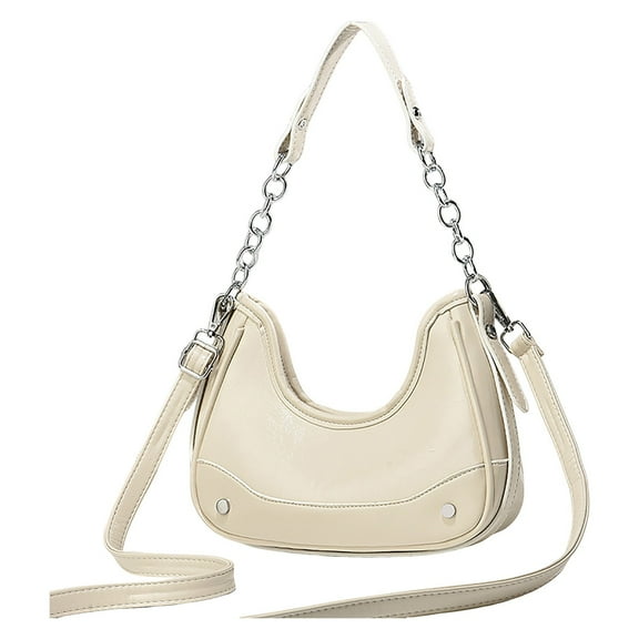 Faraee Women Leather Purses and Handbags Top Handle Mini Clutch Purse Cute Hobo Tote Crescent Bags