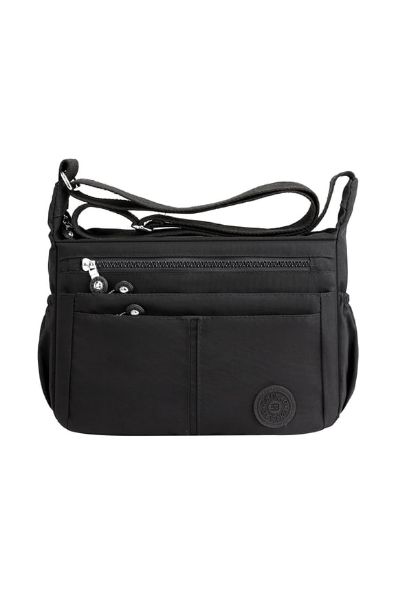 Women Shoulder Handbag Multiple Pockets Crossbody Bags Large Purse Tote Top Handle Satchel Black