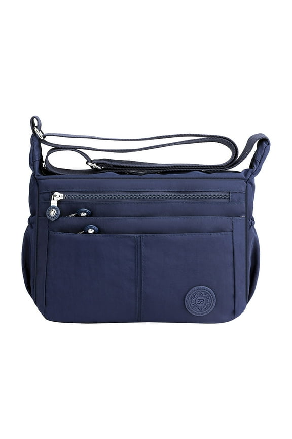 Women Shoulder Handbag Multiple Pockets Crossbody Bags Large Purse Tote Top Handle Satchel Blue