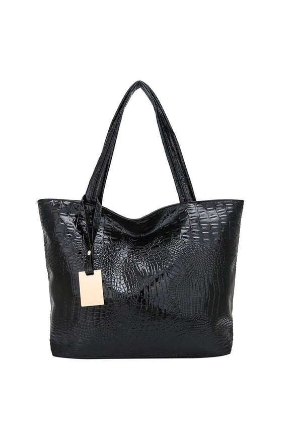 Womens Leather Tote Bag Weekender Shopper Handbag Casual Travel Purse for Work Dating College