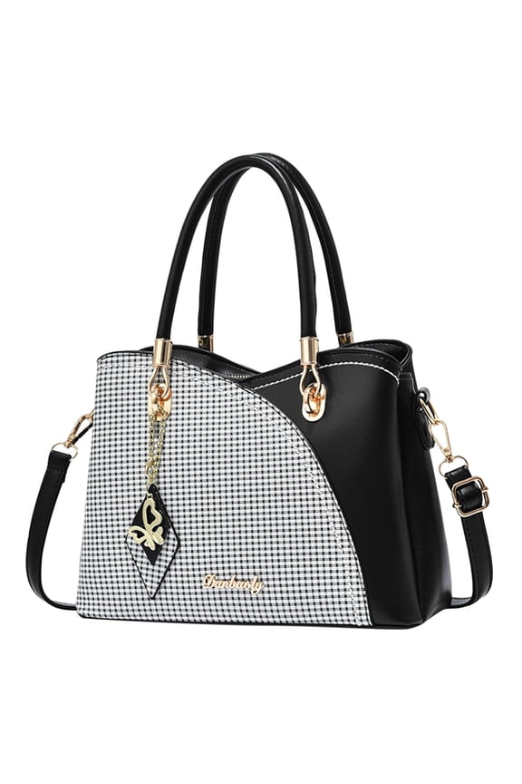 Womens Purses and Handbags Fashion Leather Top Handle Satchel Shoulder Messenger Tote Bag Grey