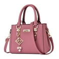 thumbnail image 1 of Faraee Womens Purses and Handbags Fashion Top Handle Satchel Shoulder Bags Large Capacity Designer Messenger Tote Bag for Ladies Pink, 1 of 3