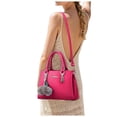 thumbnail image 1 of Faraee Womens Purses and Handbags Leather Shoulder Crossbody Bag Ladies Top Handle Bags Satchel with Zipper Plush Pendant Hot Pink, 1 of 5