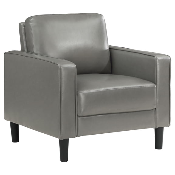 Farallone Grey Upholstered Track Arm Accent Chair