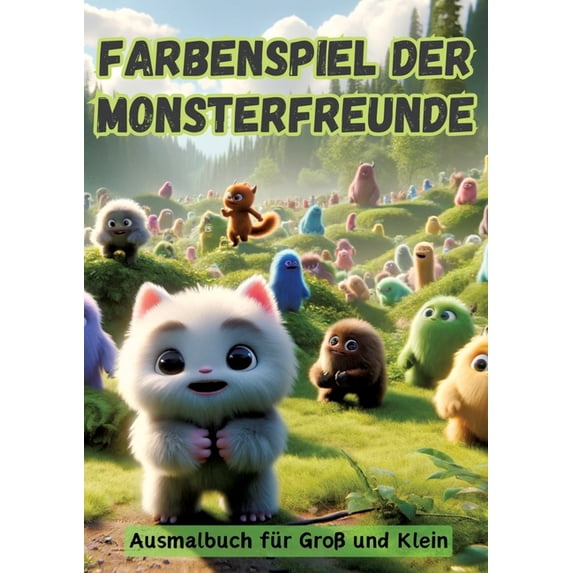 Farbenspiel der Monsterfreunde: Ausmalbuch für Groà und Klein, (Paperback)
