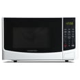 thumbnail image 1 of Open Box Farberware 0.9 Cu. Ft. Countertop Microwave Oven – 900W Power, Auto Cook Settings, Defrost, and Safety Lock – White, 1 of 5