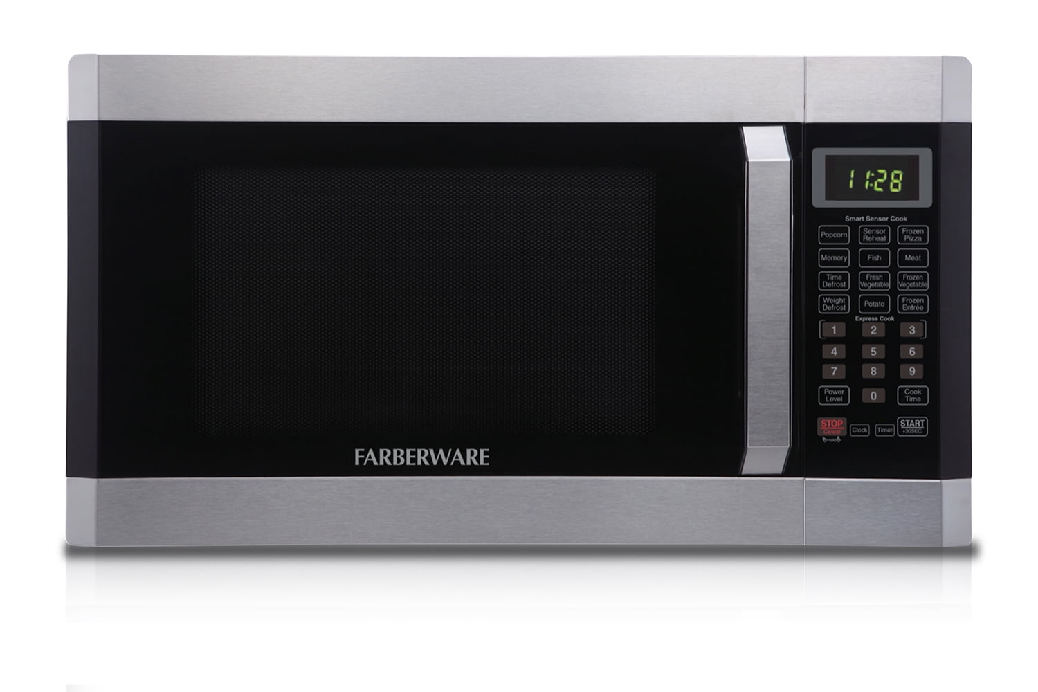 1.2 cu. ft. 1000-Watt Commercial Counter Top Microwave Oven in Stainless  Steel Interior and Exterior, Programmable