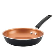 Farberware 10" Easy Clean Pro Non-Stick Frying Pan, Fry Pan, Skillet, Black, Orange