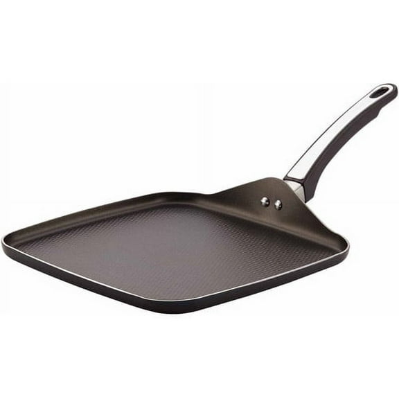 Farberware High Performance 11 Inch Nonstick Stovetop Griddle, Dishwasher Safe, Black