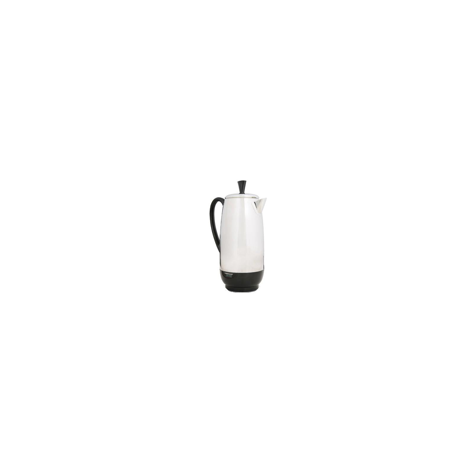 Farberware 12-Cup Black and Silver Stainless Steel Percolator