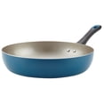 thumbnail image 1 of Farberware 12-Inch Dishwasher Safe Non-Stick Teal Deep Frying Pan/Fry Pan/Skillet,Teal, 1 of 6