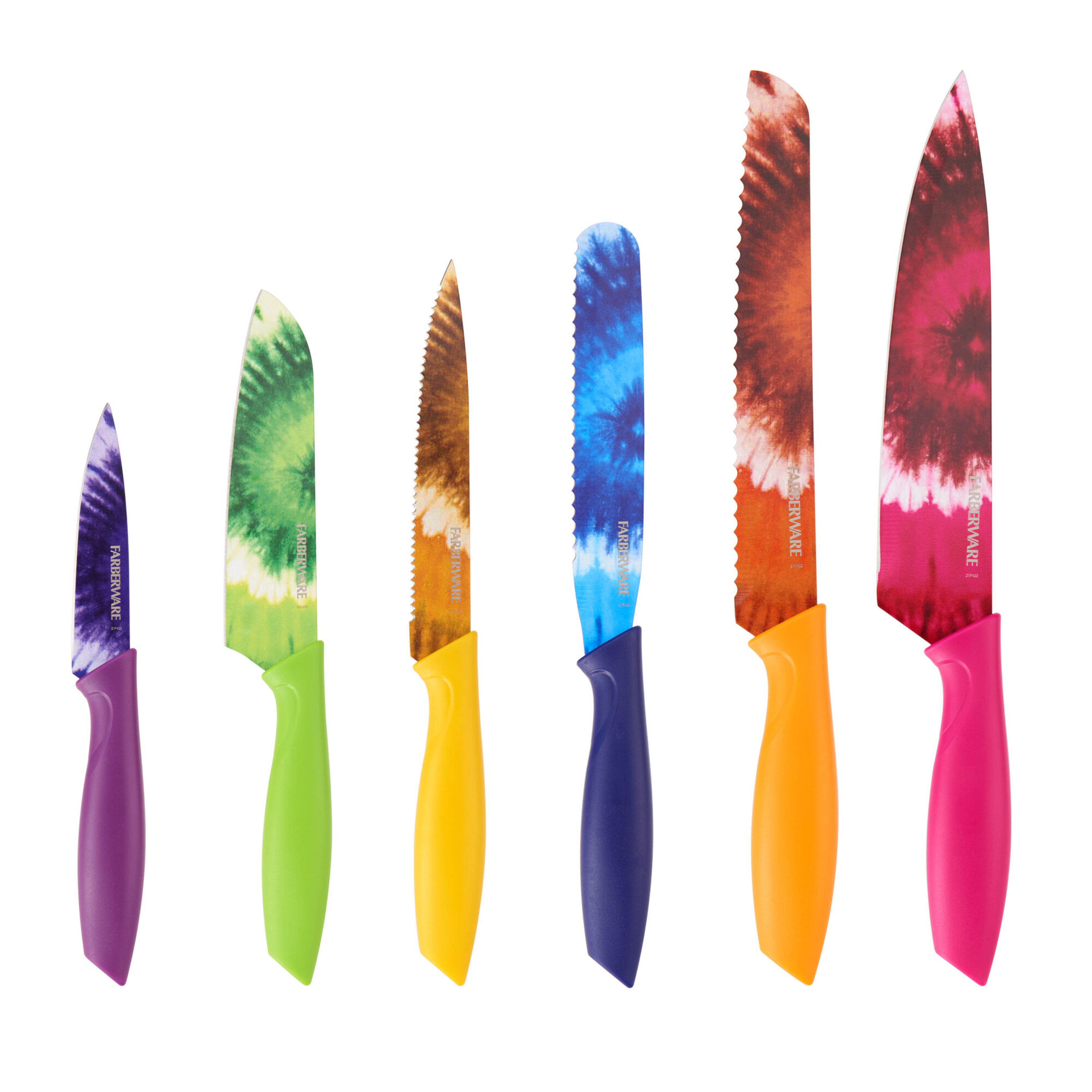 Farberware 12Piece Knife Set with Blade Covers, Razor Sharp Kitchen