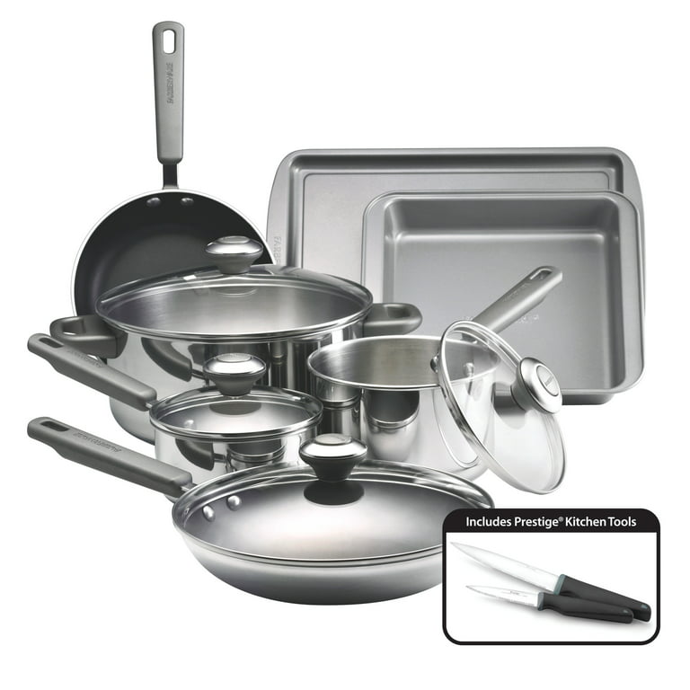 Farberware Classic Stainless Steel 15-Piece Cookware Set – Kitchen