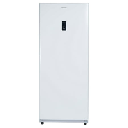 Farberware 14 Cu Ft Upright Freezer White - spacious, Energy-efficient freezer with adjustable storage ideal for bulk food storage in homes or garages