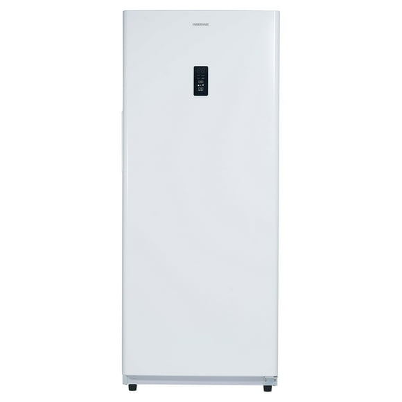 Farberware 14 Cu Ft Upright Freezer White - spacious, Energy-efficient freezer with adjustable storage ideal for bulk food storage in homes or garages