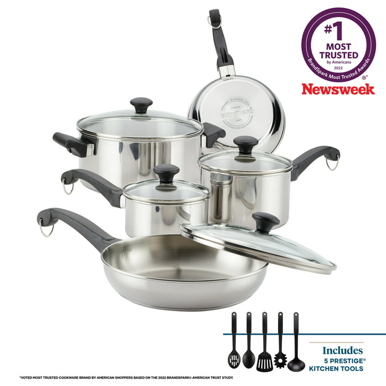 Farberware Classic Series 17-Piece Cookware Set Stainless Steel 71238 -  Best Buy