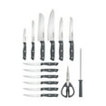 thumbnail image 1 of Farberware 15-Piece Triple Rivet White Wash Knife Block Set, 1 of 7