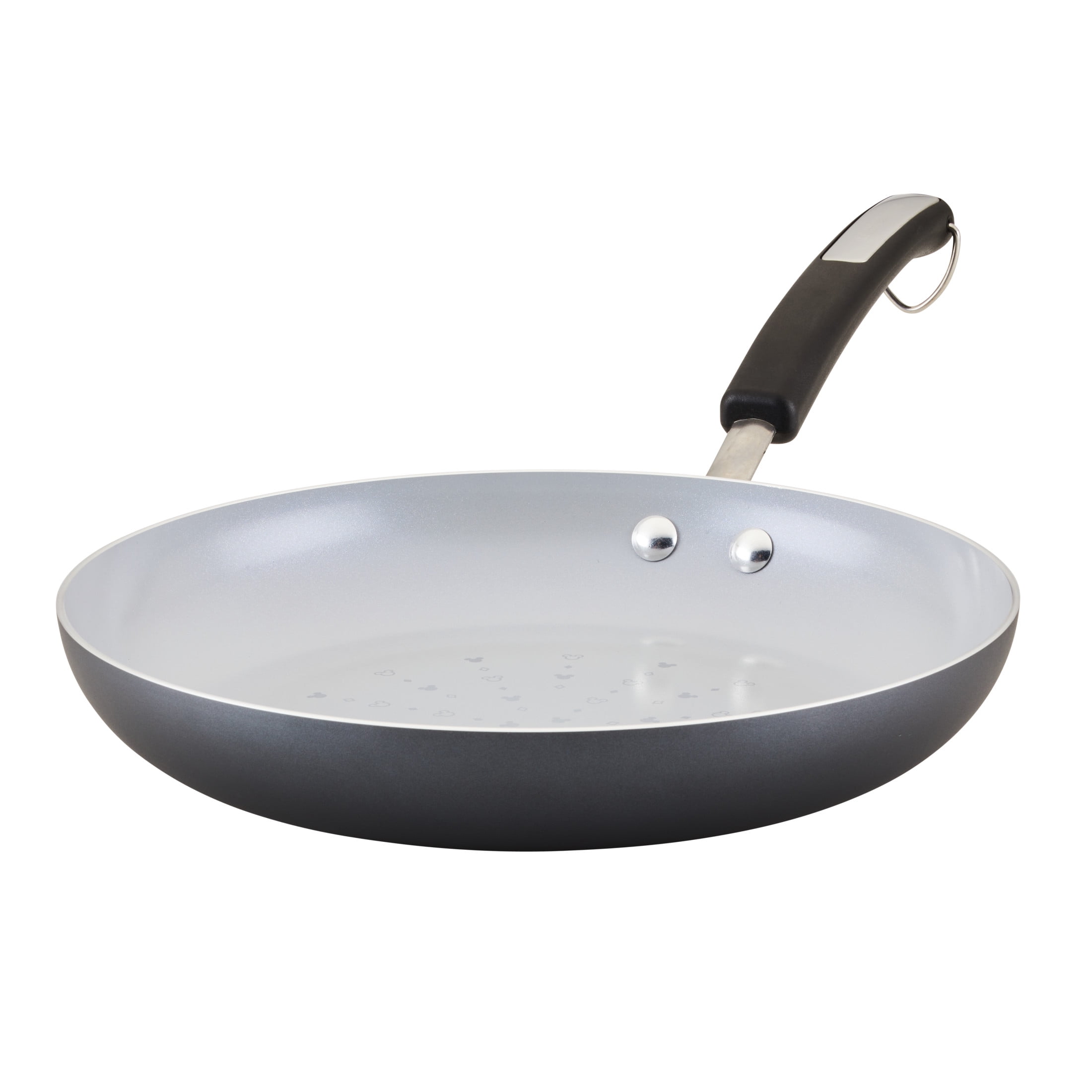 Farberware Disney Monochrome 11 Inch Ceramic Nonstick Fry Pan, Dishwasher Safe, Black