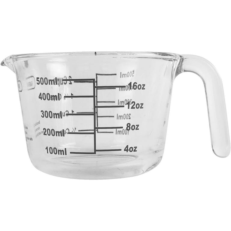Glass and Silicone Wet / Dry Measuring Jug / Cup (Available in