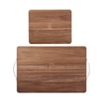 thumbnail image 1 of Farberware 2-piece Acacia Cutting and Serving Board Set with Pink Handles, 1 of 4