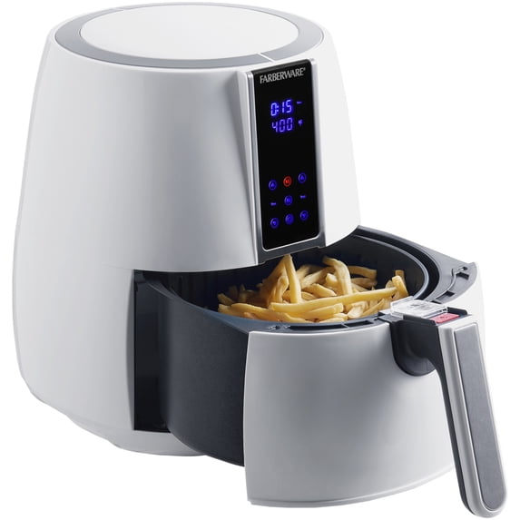 Farberware 3.2-Quart Digital Oil-Less Fryer, White