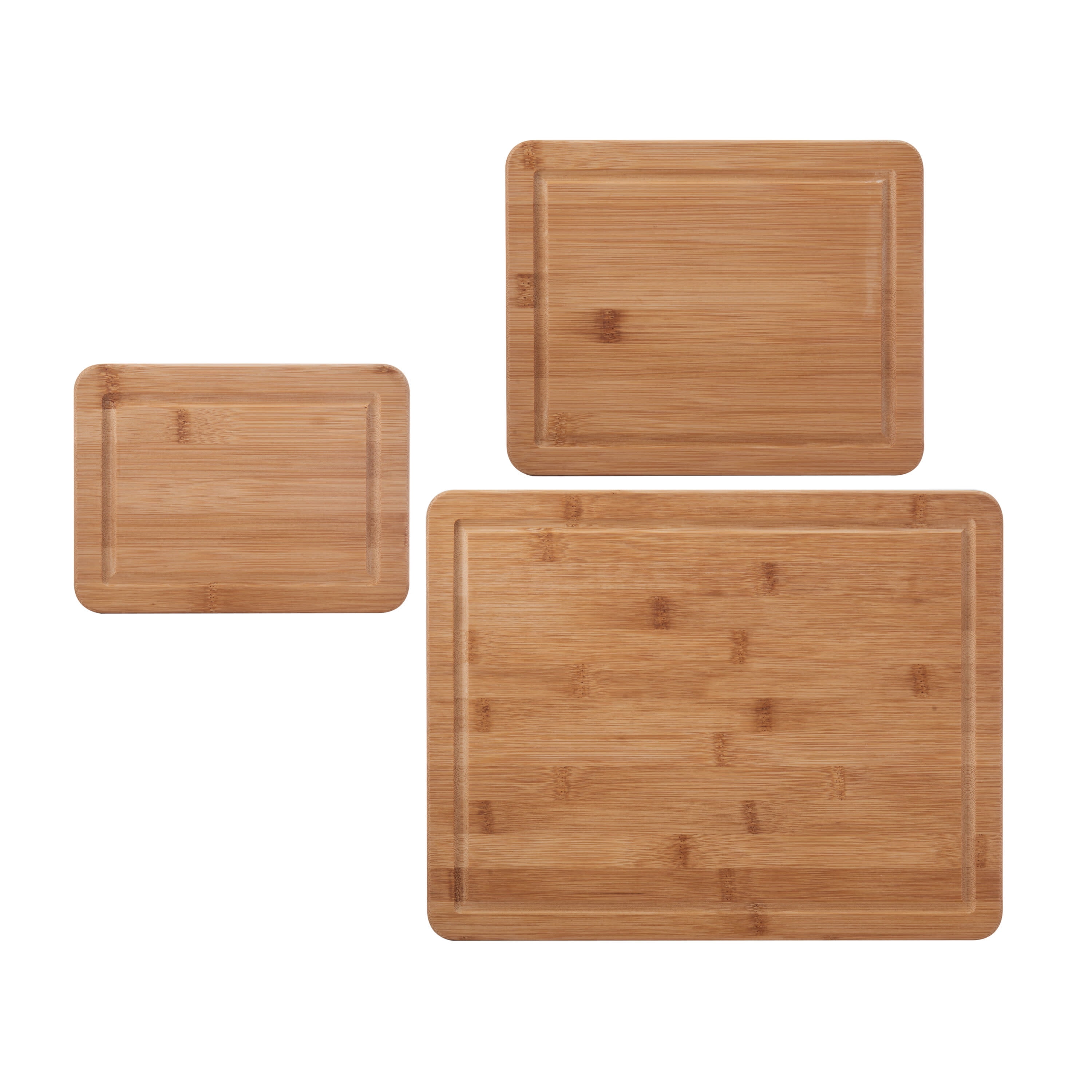 Farberware 3-Piece Wood Cutting Board Set, Reversible Chopping Boards for  Meal Prep and Serving, Charcuterie Boards, Wooden Cutting Boards with