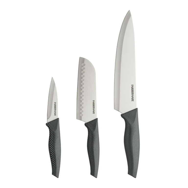 Chef Knife Set - 3 Knives with Carbon Steel Blades