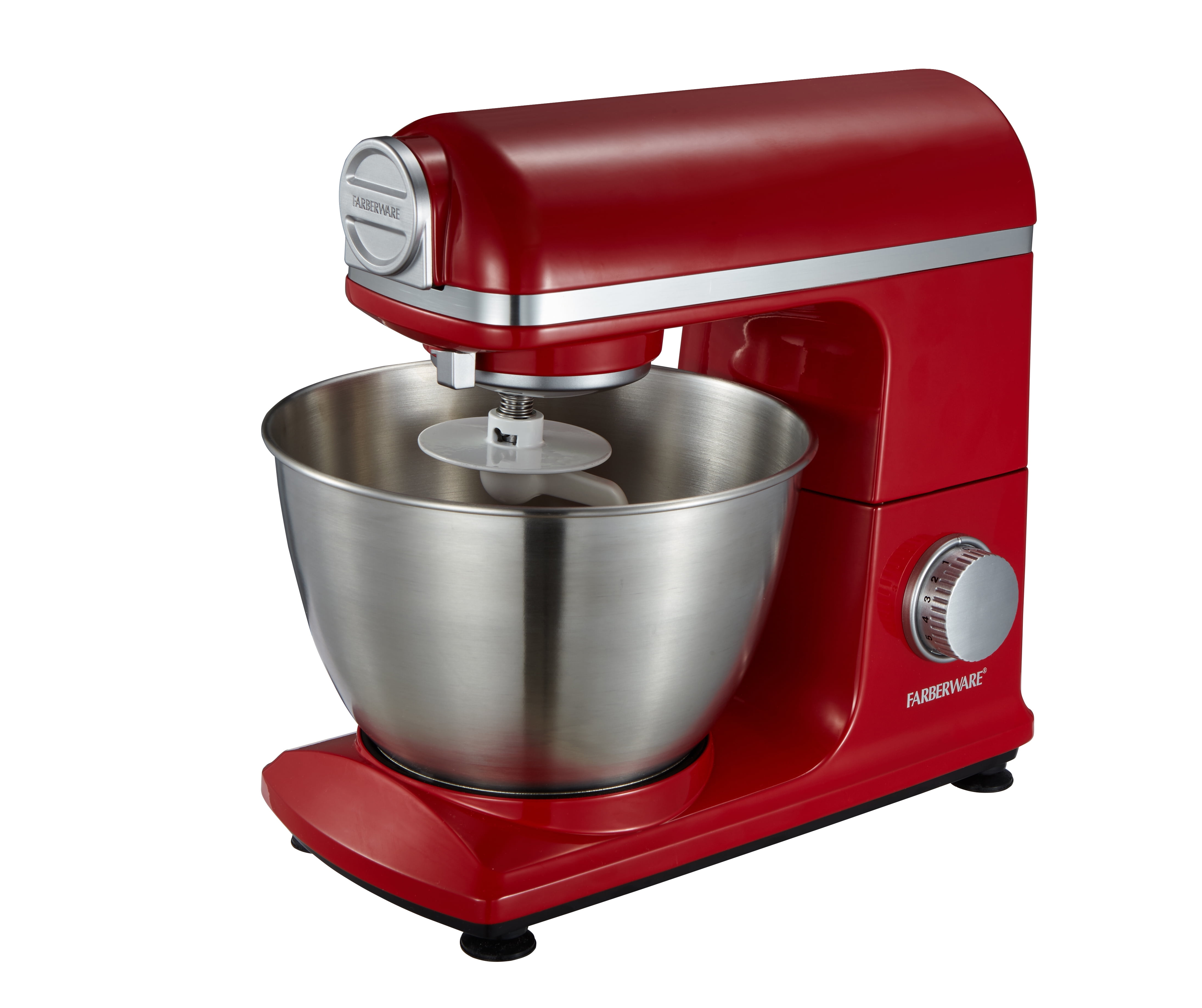 Farberware 4.7 Quart Red Stand Mixer