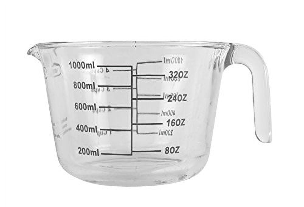 Farberware 4-Cup Clear Borosilicate Glass Measuring Cup