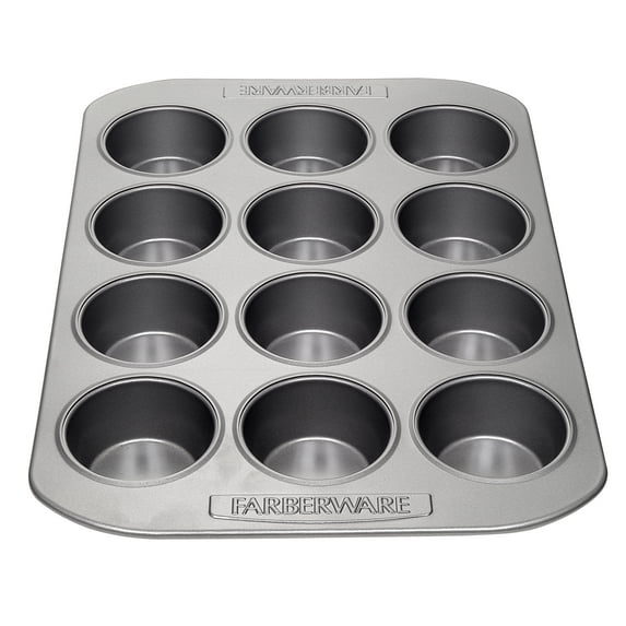 Farberware 4 Pcs, Nonstick Bakeware Set, Dishwasher Safe and Oven Safe to 450°F, Gray