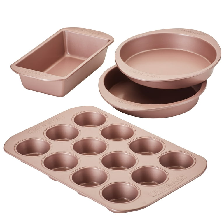 Farberware Piece Nonstick Bakeware Set Rose Gold
