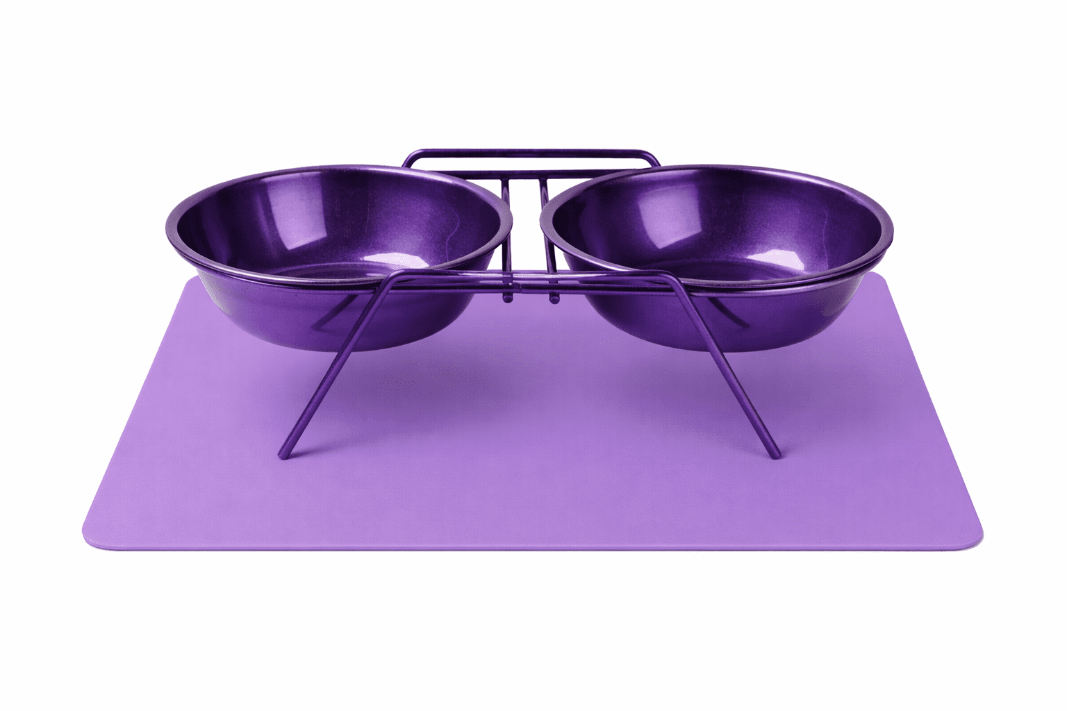 Farberware 4 Piece set - Double Elevated Bowl set with Silicone Feeding Mat 664 ML / 22 OZ