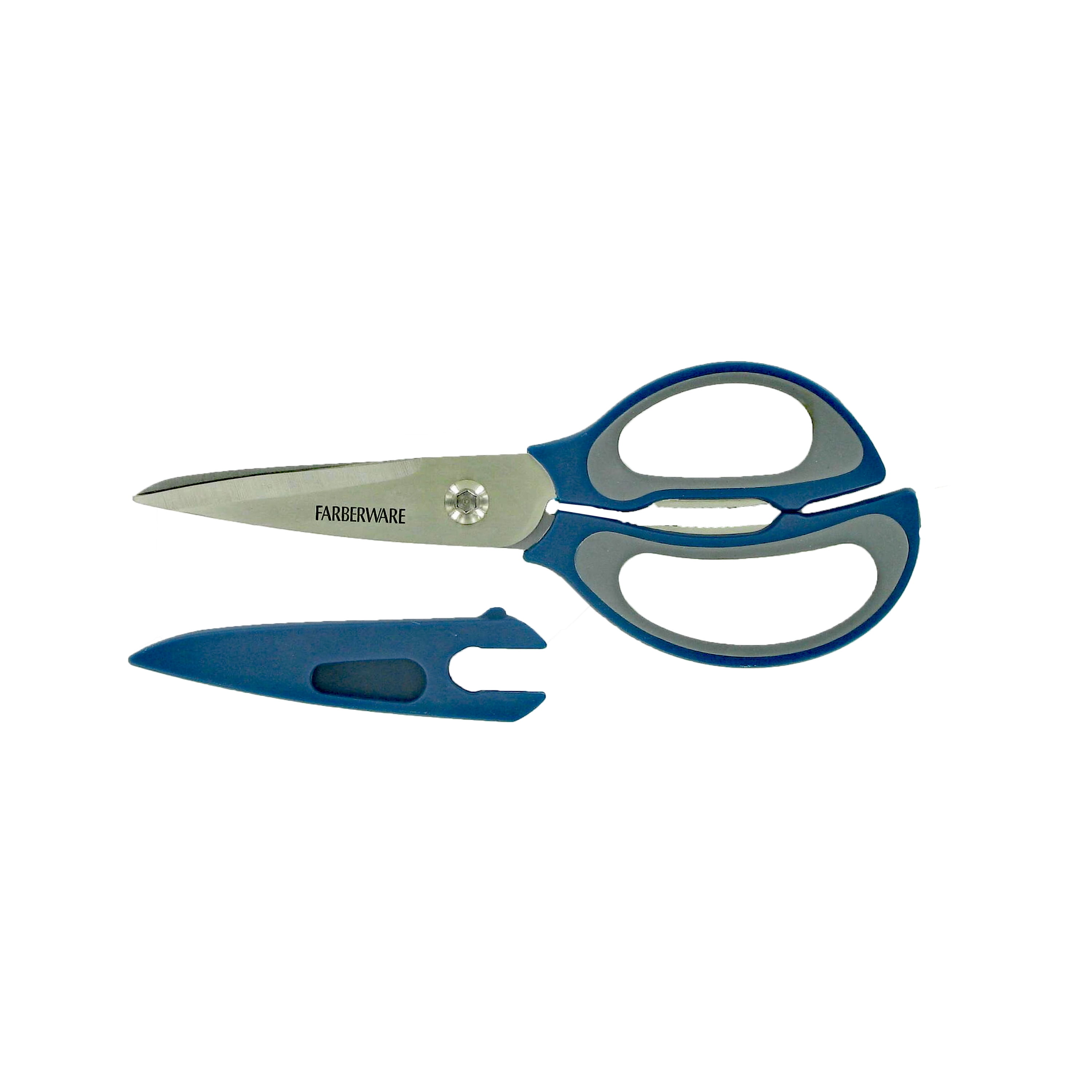 Farberware 4 in 1 Stainless Steel Scissors with Nonslip Handles in