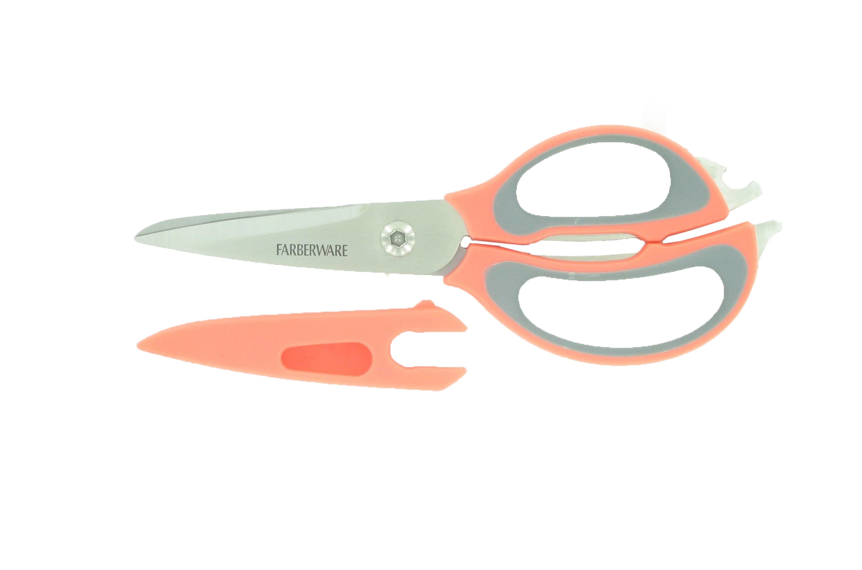 Farberware 4 in 1 Stainless Steel Scissors with Blade Cover with