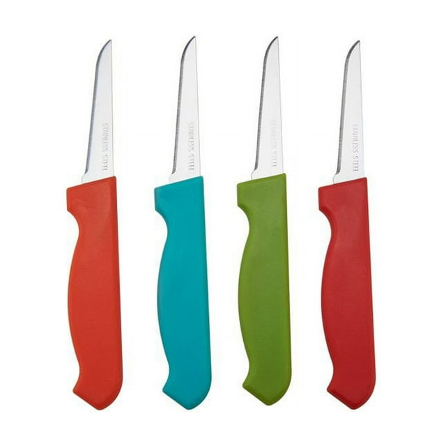 Farberware 5215732 Stainless Steel Paring Knife Set, Set of 4