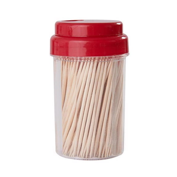 Farberware Multicolored Plastic/Wood Toothpicks With Dispenser